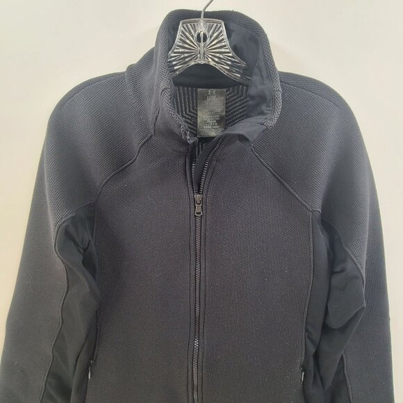 Under Armour ColdGear Zip Jacket Womens Size Black Running Workout Black Size M - Picture 3 of 8